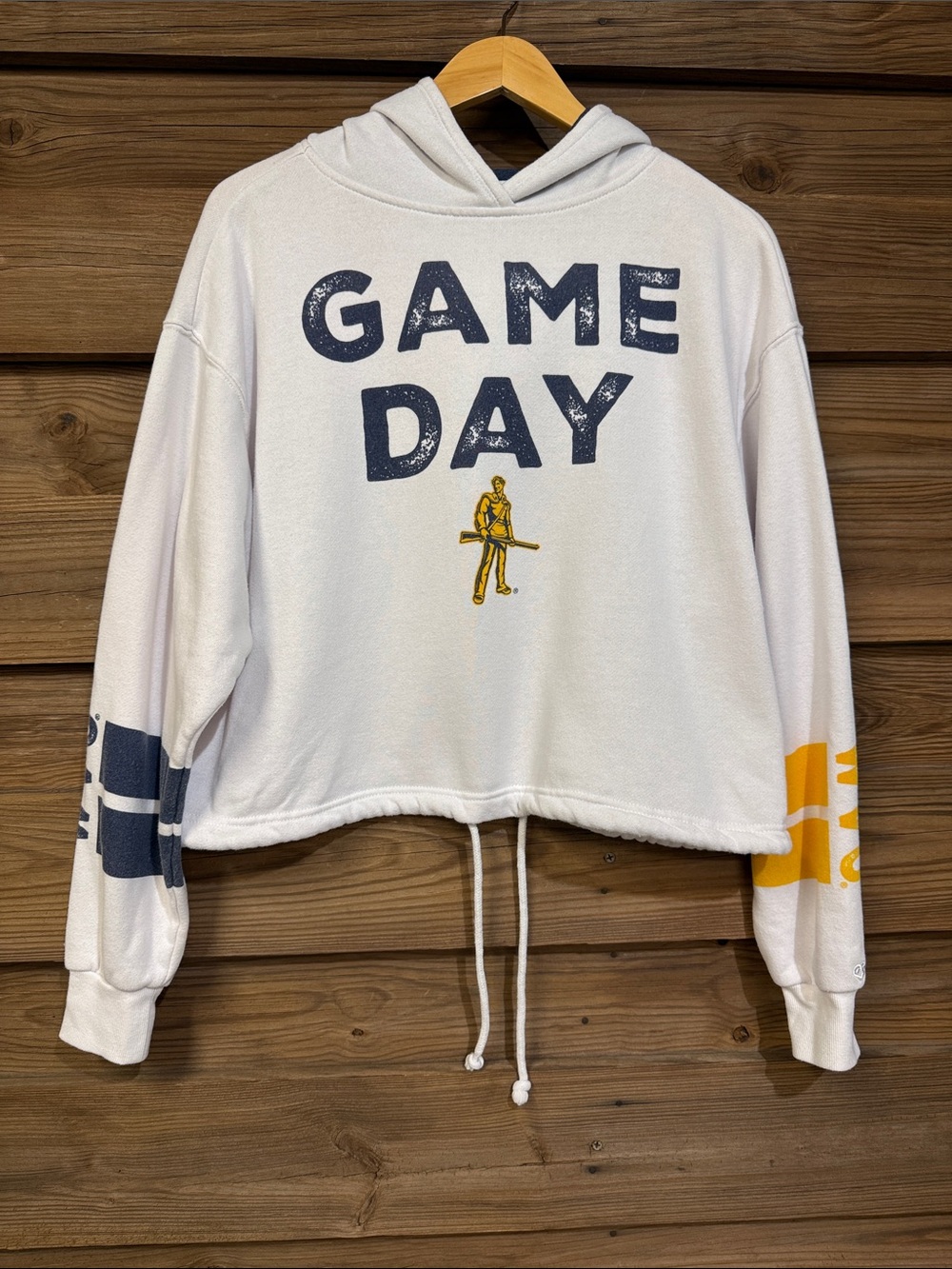 Colosseum WVU Cropped Hoodie